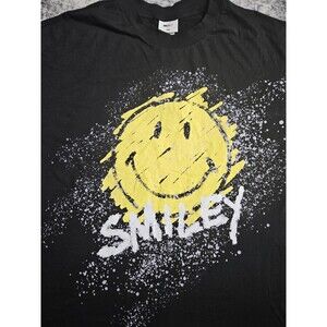 NEW SMILEY x H&M BLACK T-SHIRT SIZE 4XL  SMILEY GRAPHIC
